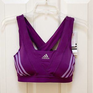 Adidas Magenta High Support Racer Bra